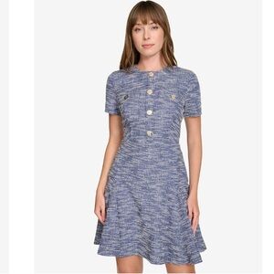 Tommy Hilfiger Metallic Boucle Dress